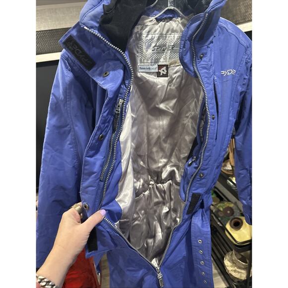 Spyder ski Purple/Blue jumpsuit women Size 8 - Picture 9 of 16